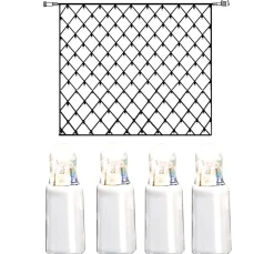 System LED Ljusnät Extra 3x3m Kallvit