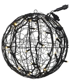 SYSTEM LED Utomhusdekoration Boll 35cm Svart
