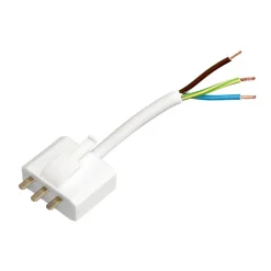 TAKKONTAKT DCL Jordad 20cm kabel Vit PR Home