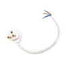 TAKKONTAKT Klass 1 Jordad 19cm Kabel Vit Cottex