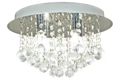 TERESA Plafond Bad 36cm Krom/Klar IP44