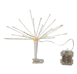 TOPSY Julgransbelysning Toppstjärna Batteri 35cm 100LED Silver