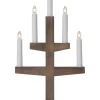 TRAPP Ljusstake 5L 46cm Brun