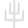 TRAPP Ljusstake 5L 46cm Vit