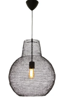 TRASSEL Taklampa Rund 45cm Svart
