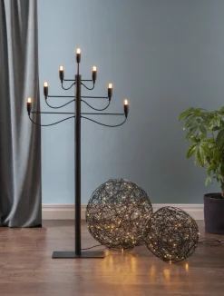 TRASSEL Utomhusdekoration 37,5cm 100LED IP44 Svart