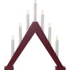 TRILL Ljusstake 7L 47cm Röd