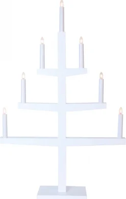 Tripp Ljusstake 7L 77cm Vit