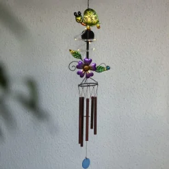 TURTLE Solcellsdekoration 104cm Flerfärgad