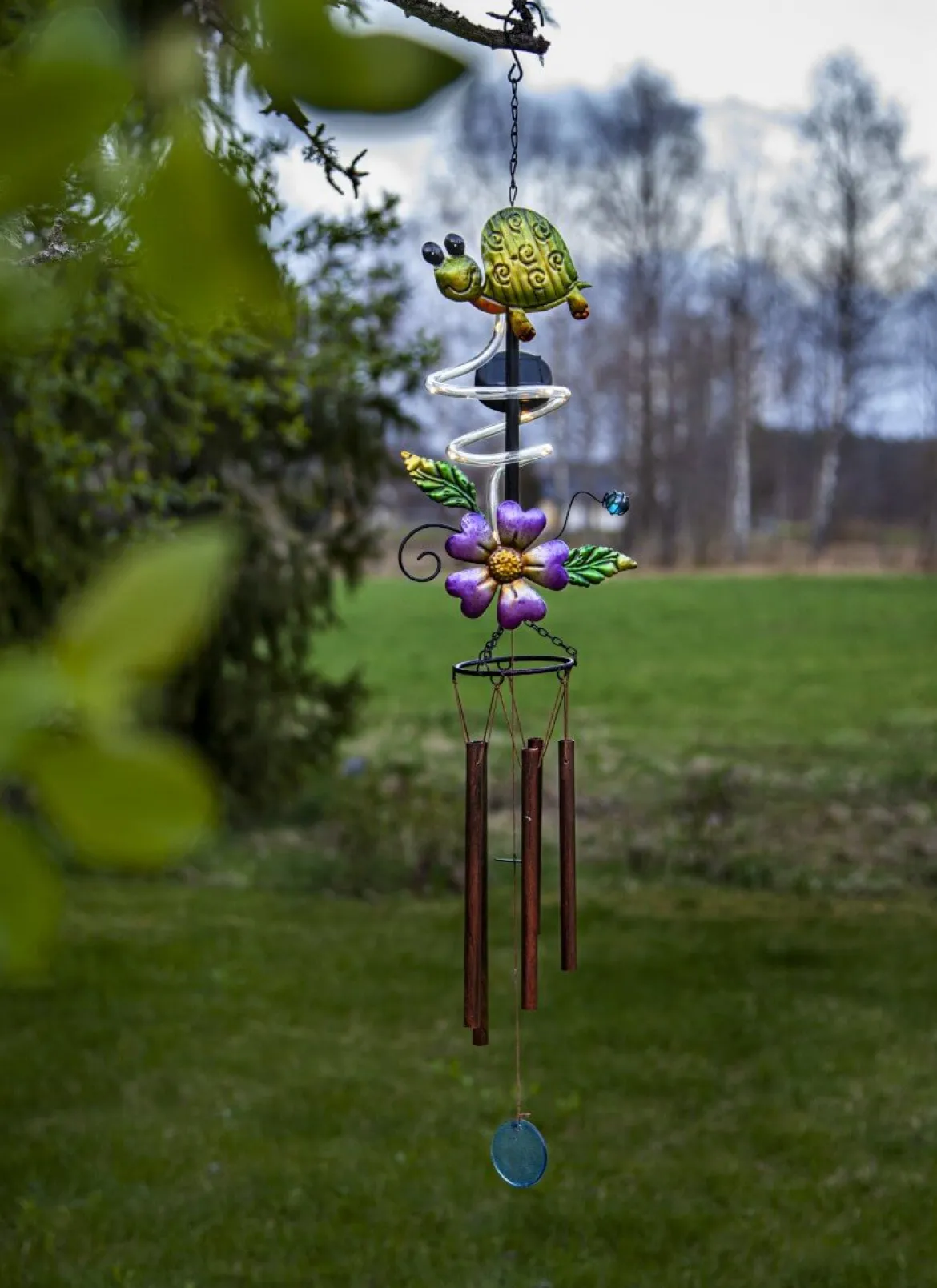 TURTLE Solcellsdekoration 104cm Flerfärgad