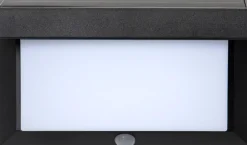 VALLA Solcells-spotlight 20cm Svart