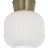 VANJA Plafond 20cm Vit/Matt Mässing
