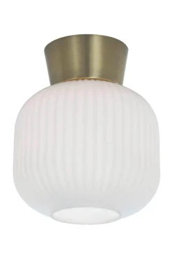 VANJA Plafond 20cm Vit/Matt Mässing