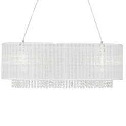 VENDELA DUBBEL Taklampa 70cm Vit