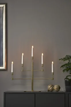 VIDE Ljusstake 5L 53cm Mässing