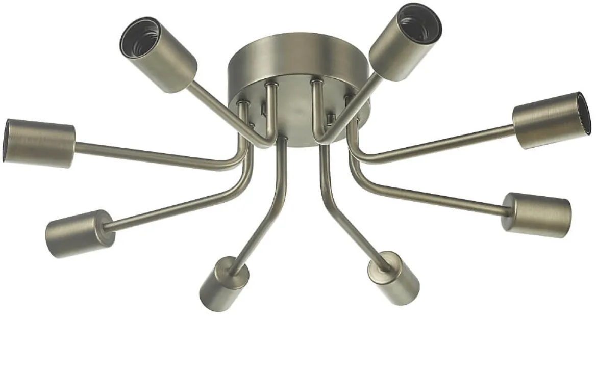 VINCENT Plafond 8L 60cm Antik Nickel