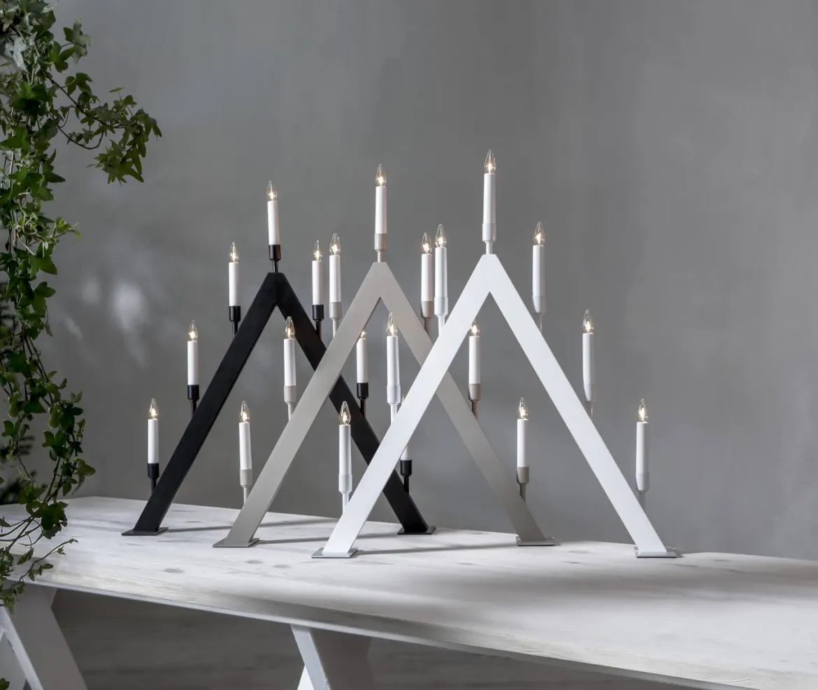 VIND Ljusstake 7L 63cm Vit