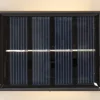 WALLY FROST Solcells-vägglykta 14cm Svart/Vit IP44