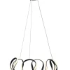 WAVE LED Takpendel Stepdim 55cm Svart