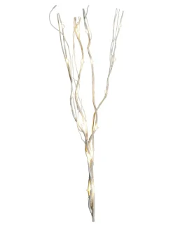 WILLOW DEWDROP Dekorationskvist 8cm 24LED Natur