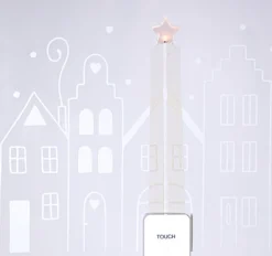 WINDO Inomhusdekoration Hus Batteri 21cm Vit