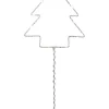 WIRY GRAN Bordsdekoration 16cm 12LED Grå
