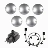 ZENIT Decklight 7cm 5-Pack inkl. Trafo 12V IP67