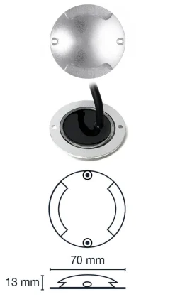ZENIT DUO Decklight 7cm 5-Pack inkl. Trafo 12V IP67